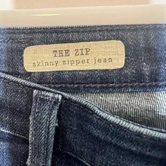 AG Adriano Goldschmied Jeans Womens 28 R Blue The Zip Skinny Zipper Stretch - Picture 3 of 16